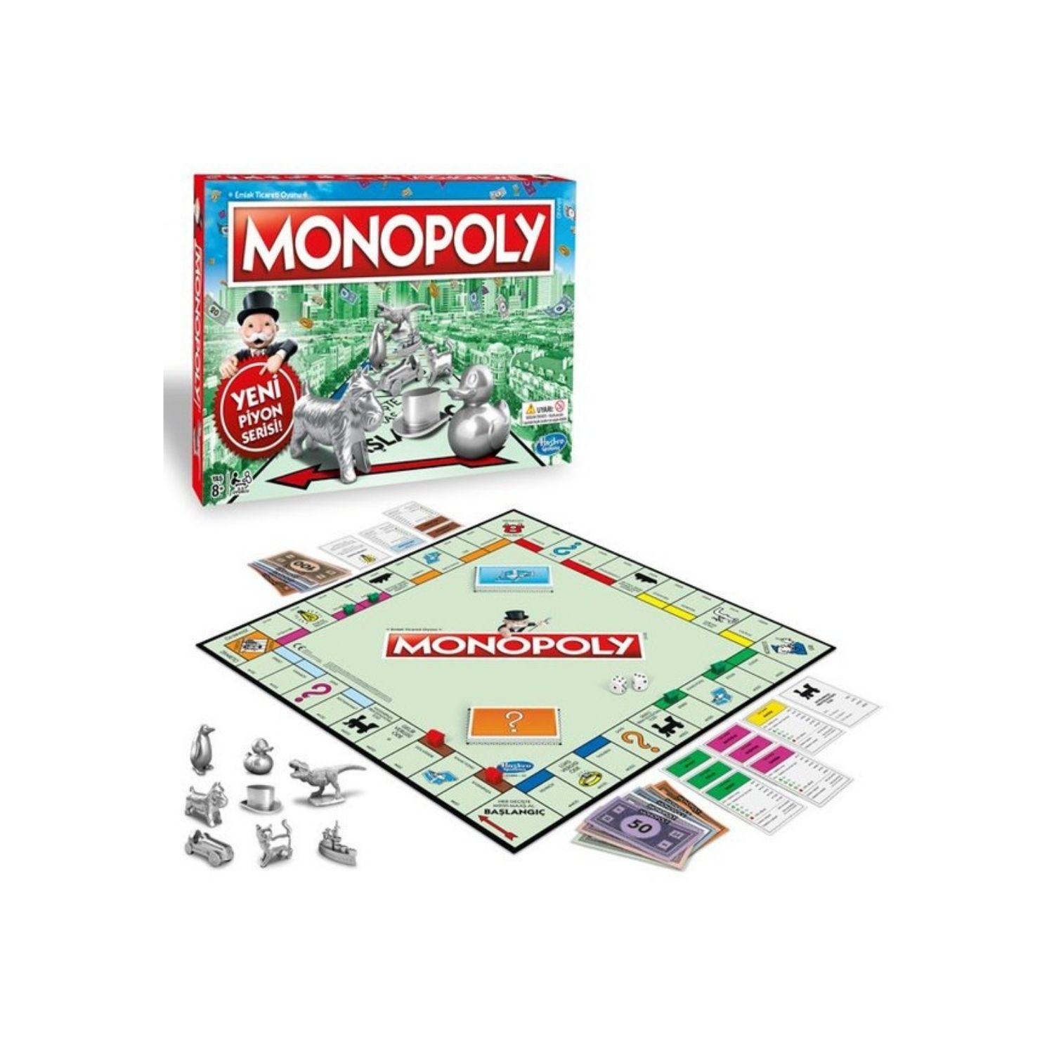 Hasbro Monopoly C1009 Standart Yeni Piyon Serisi Kutu Oyunu